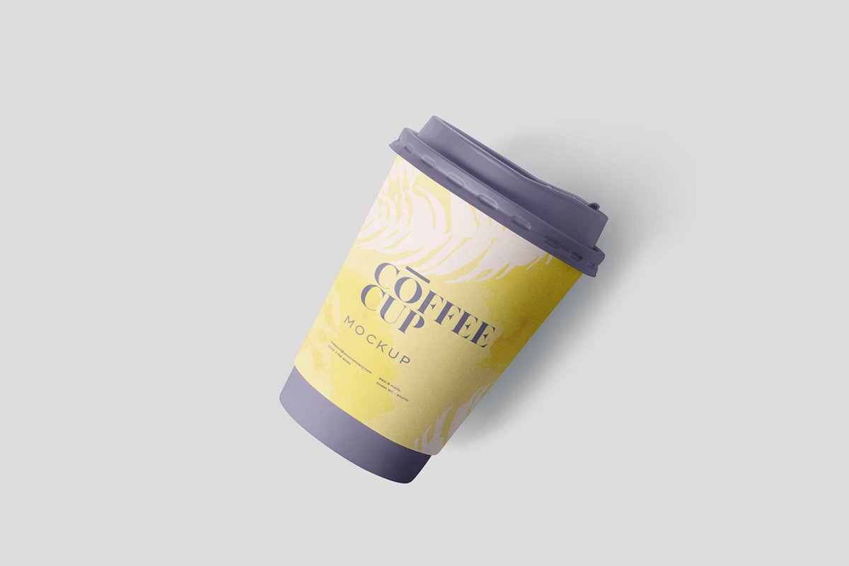 一次性咖啡杯外观设计样机模板 Coffee Cup Mockup_img_2