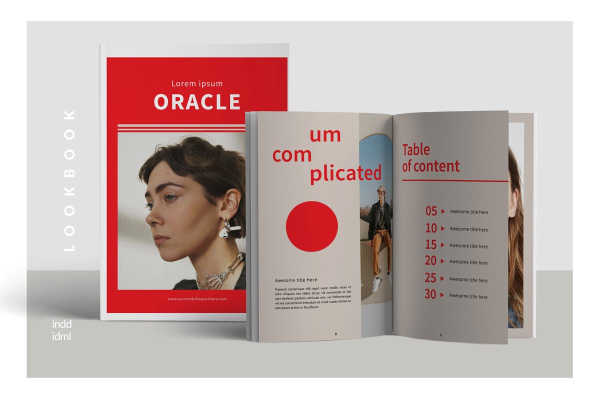 室内设计产品目录宣传画册设计INDD模板 ORACLE - Minimal Brochure Template_img_2