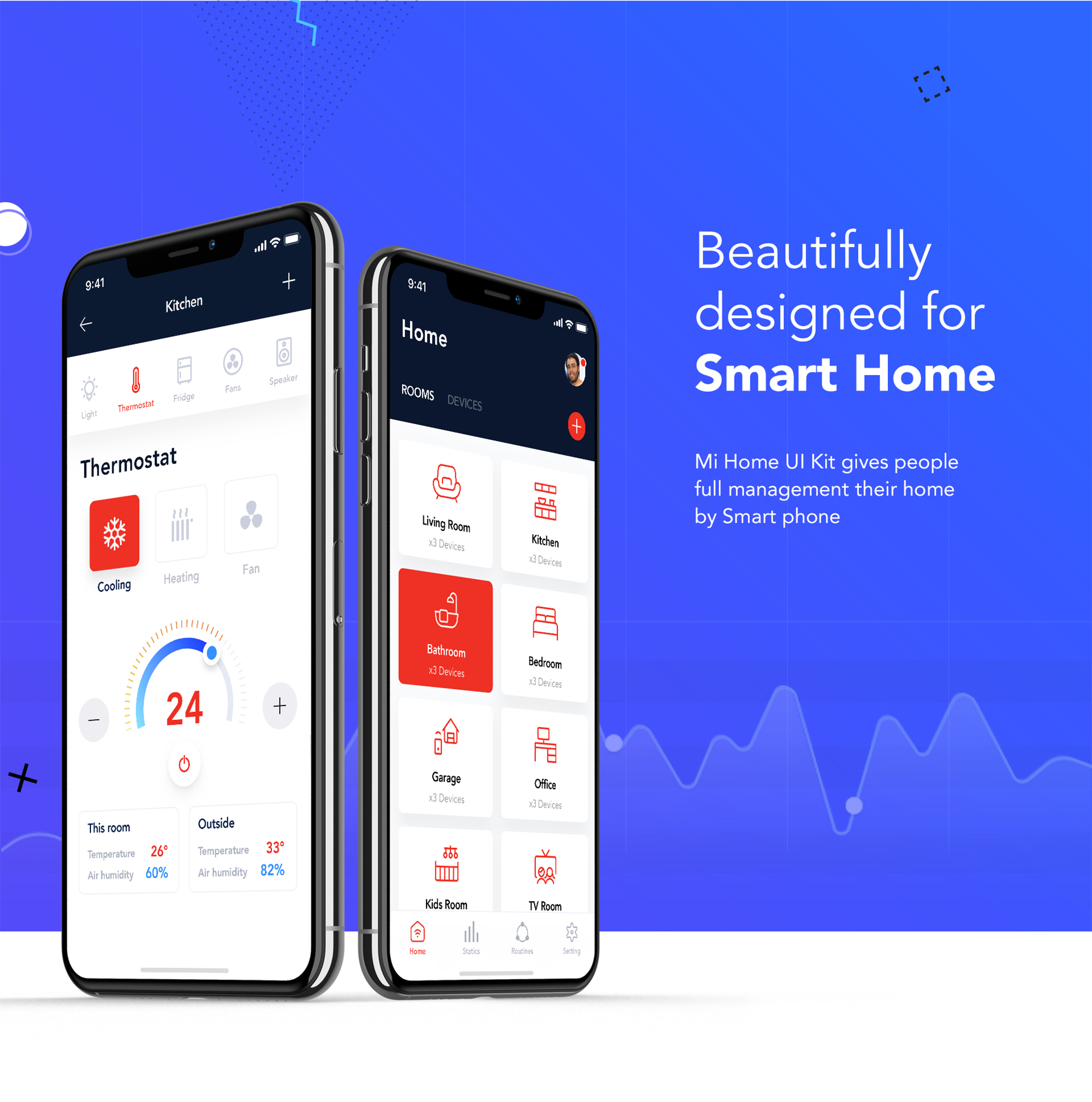 小米智能家居APP UI界面设计套件 Mi Home - Smart Home UI Kit_img_2