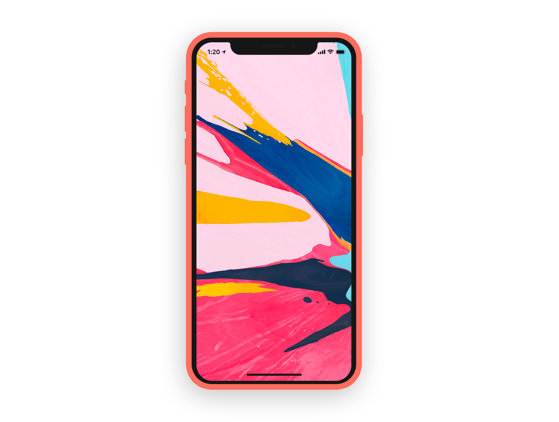 iPhone X & XS手机APP设计展示图设计样机模板 iPhone X / XS Flat Mockup_img_2