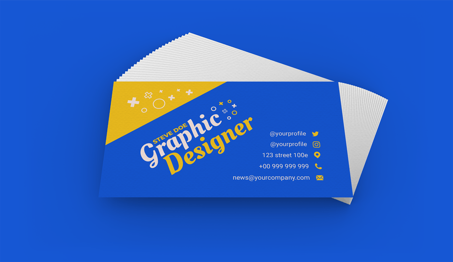 9款高质量商务名片设计样机模板 Business Card Mockup 1.0_img_2