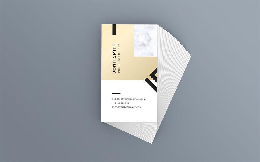 9款高质量商务名片设计样机模板 Business Card Mockup 1.0_img_2