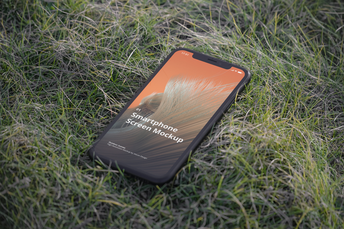 户外手持iPhone 11手机UI设计展示图样机模板 Phone Mockup Outdoor Scenes_img_2