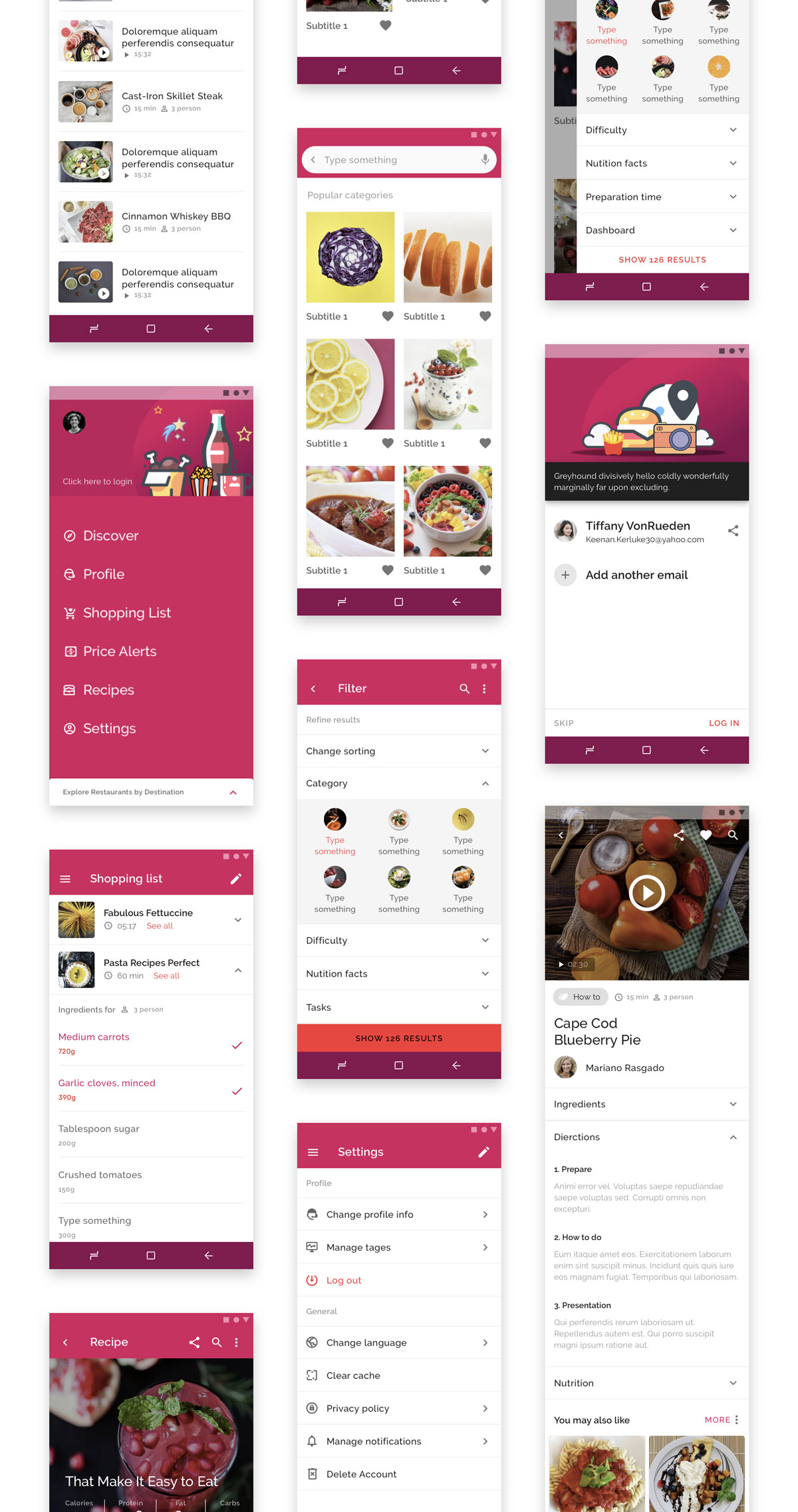 现代时尚食物食品在线订餐APP UI设计套件 Food Order UI Kits_img_2