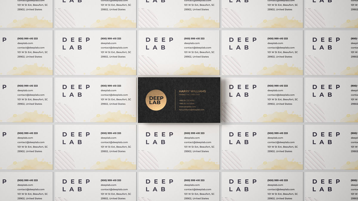 现代时尚商务个人名片设计效果图PSD样机模板合集 Premium Business Card PSD Mockup Set_img_2