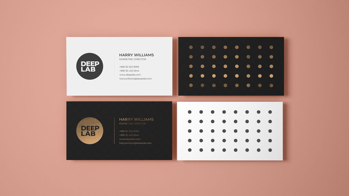 现代时尚商务个人名片设计效果图PSD样机模板合集 Premium Business Card PSD Mockup Set_img_2