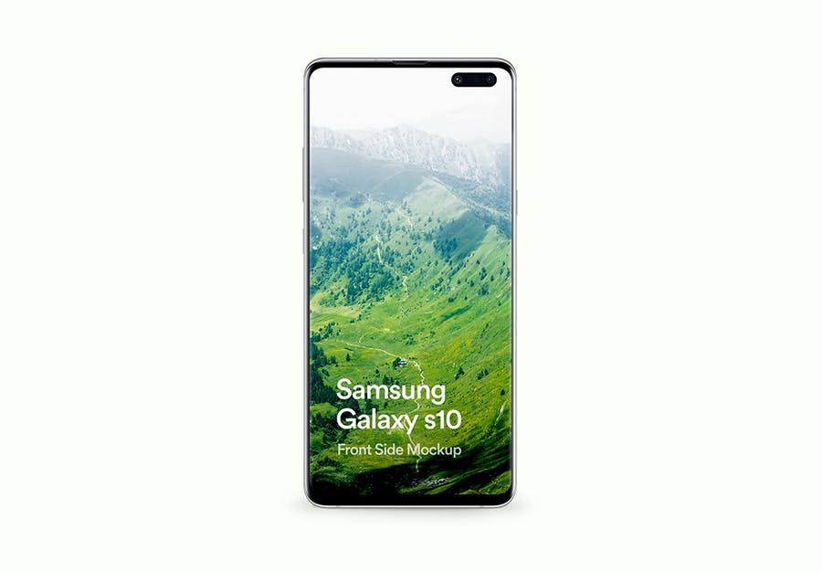 最新三星Galaxy S10手机样机模板 Samsung Galaxy S10 Mockup_img_2