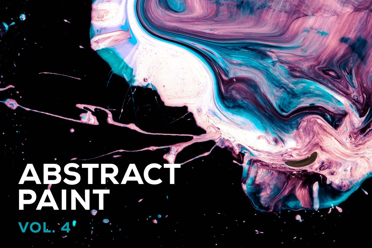 创意抽象纹理系列：8款抽象液态流体油漆丙烯酸背景纹理 Abstract Paint, Vol 4_img_2