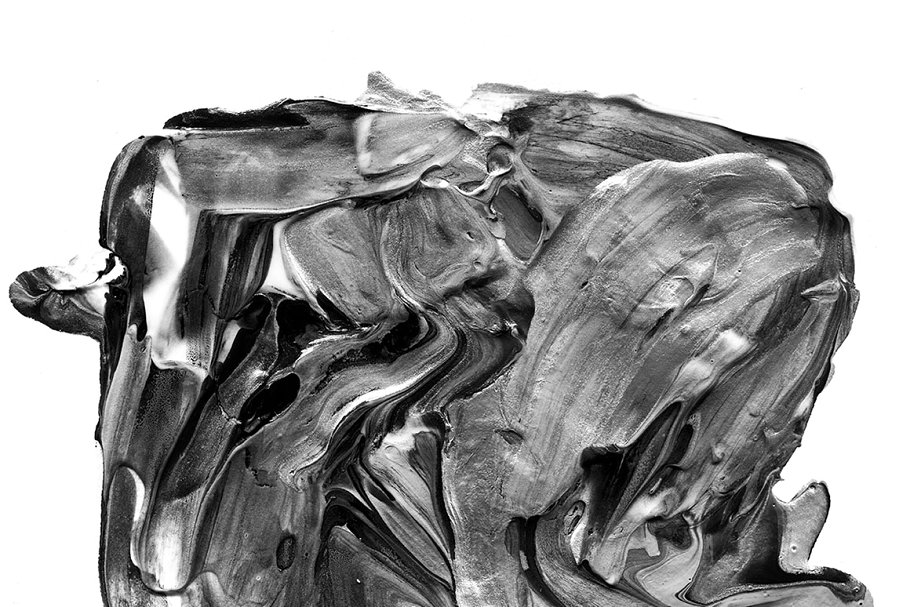 创意抽象纹理系列：8个抽象黑色系油画丙烯酸图案纹理 Abstract Paint, Vol. 5_img_2