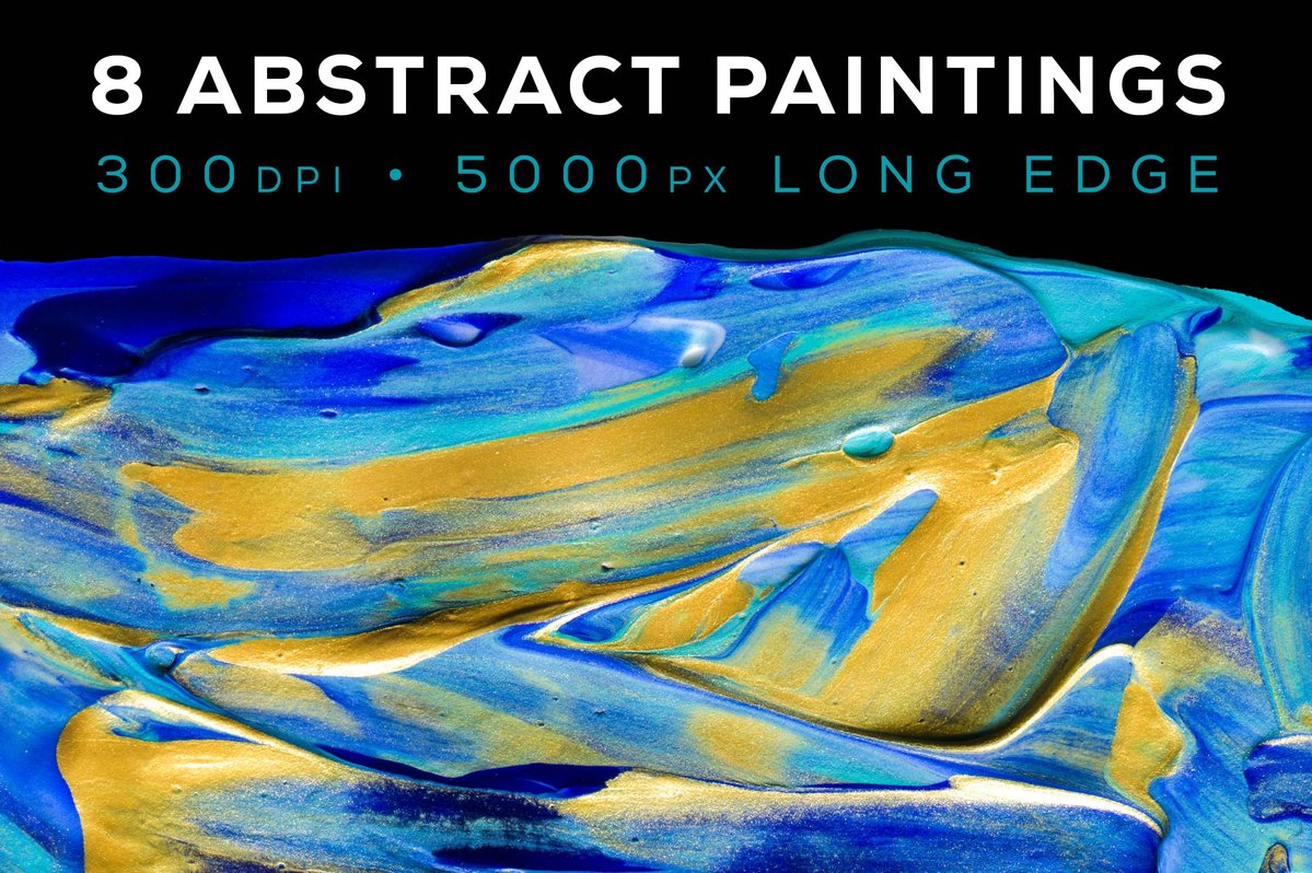 创意抽象纹理系列：8款抽象液态流体油漆丙烯酸背景纹理 Abstract Paint, Vol 4_img_2