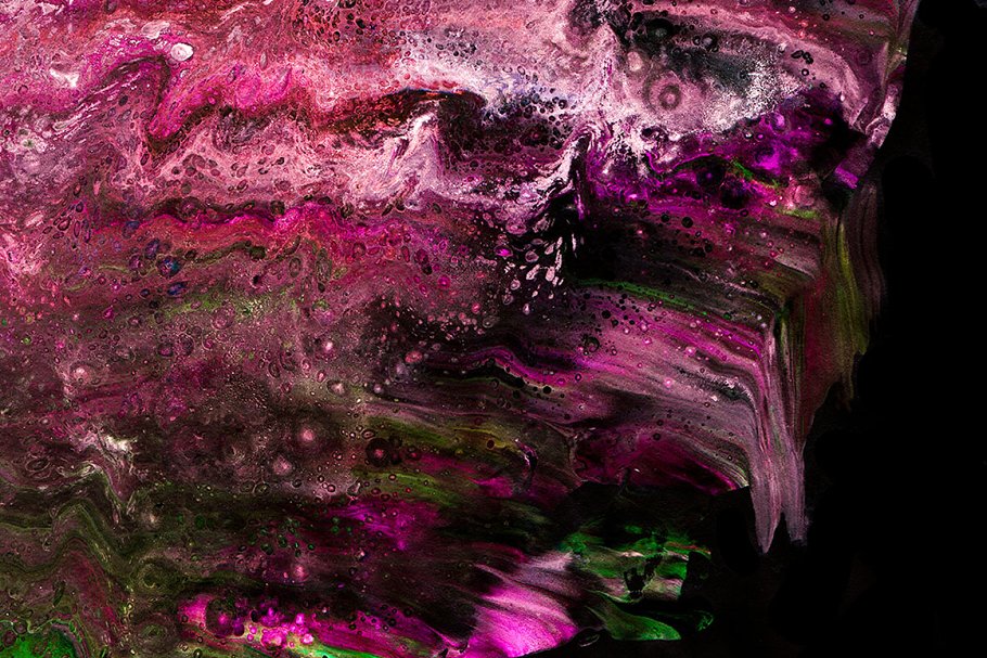 创意抽象纹理系列：8款抽象多彩油画油漆丙烯酸图案纹理 Abstract Paint, Vol. 1_img_2