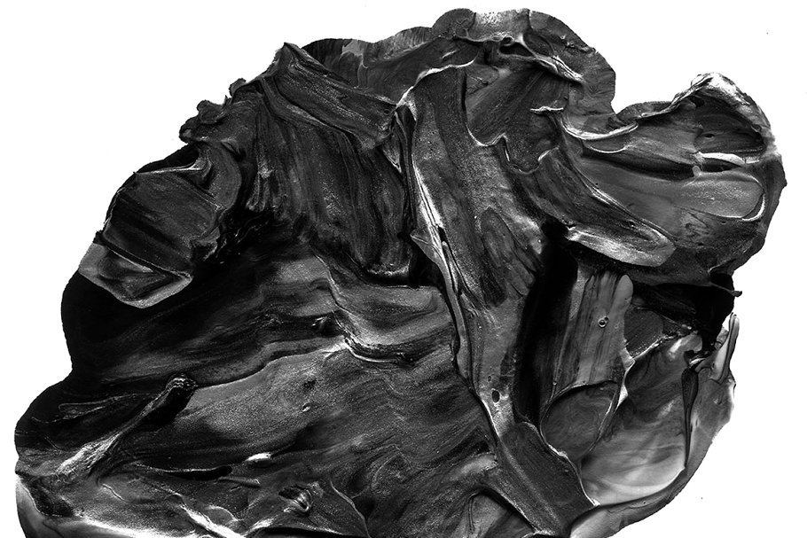 创意抽象纹理系列：8个抽象黑色系油画丙烯酸图案纹理 Abstract Paint, Vol. 5_img_2