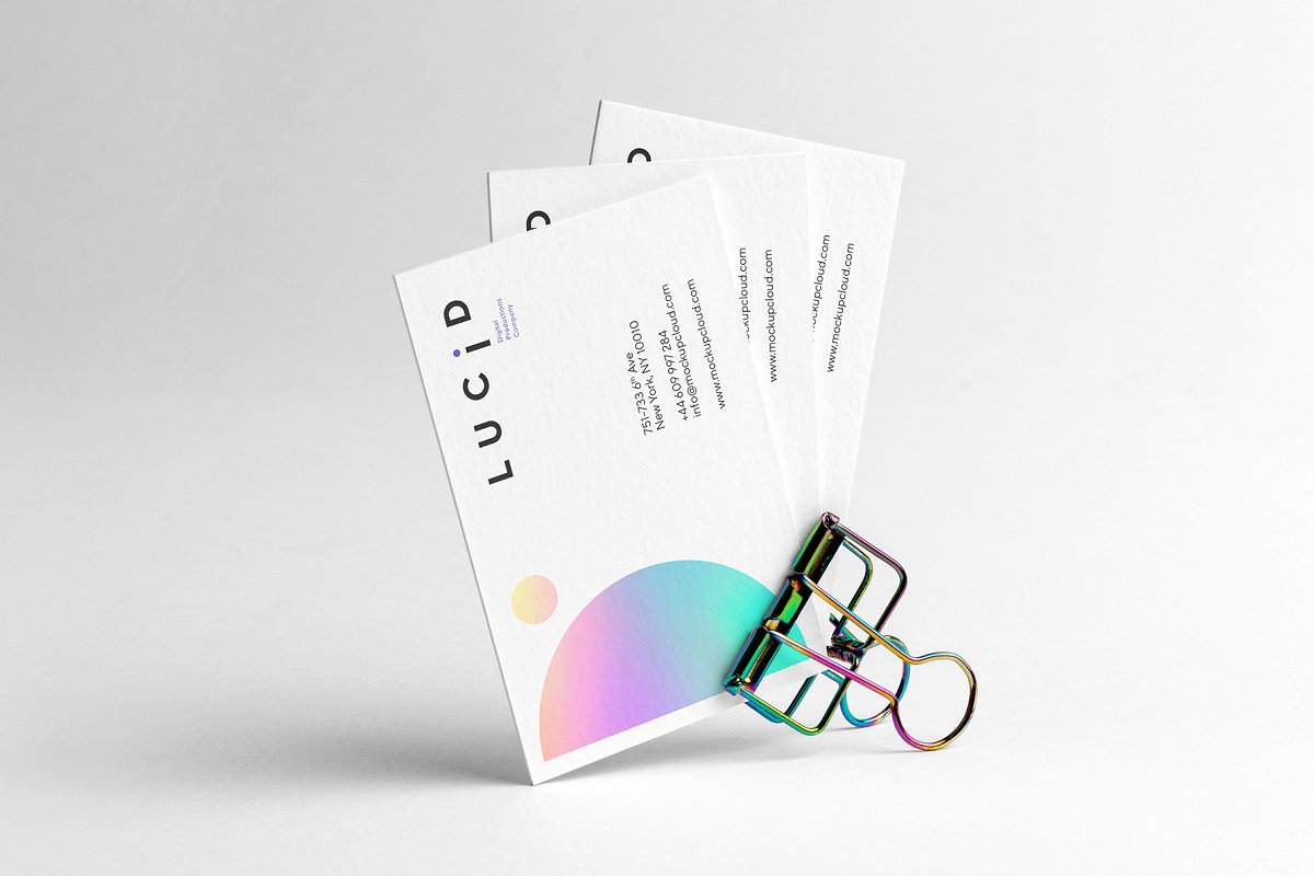 现代清新品牌VI标识设计办公文具展示效果图样机模板 Lucid Branding Mockup_img_2
