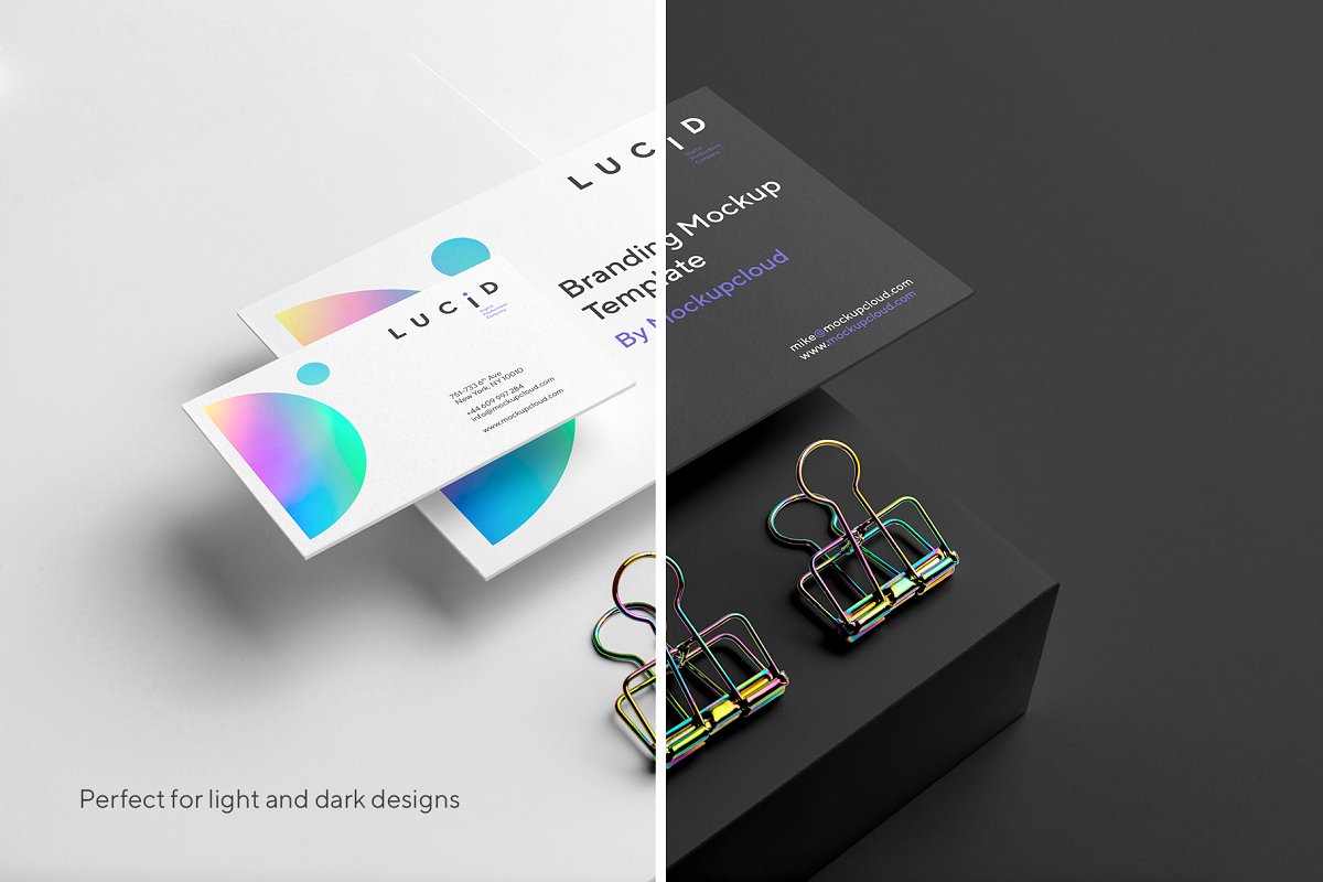 现代清新品牌VI标识设计办公文具展示效果图样机模板 Lucid Branding Mockup_img_2