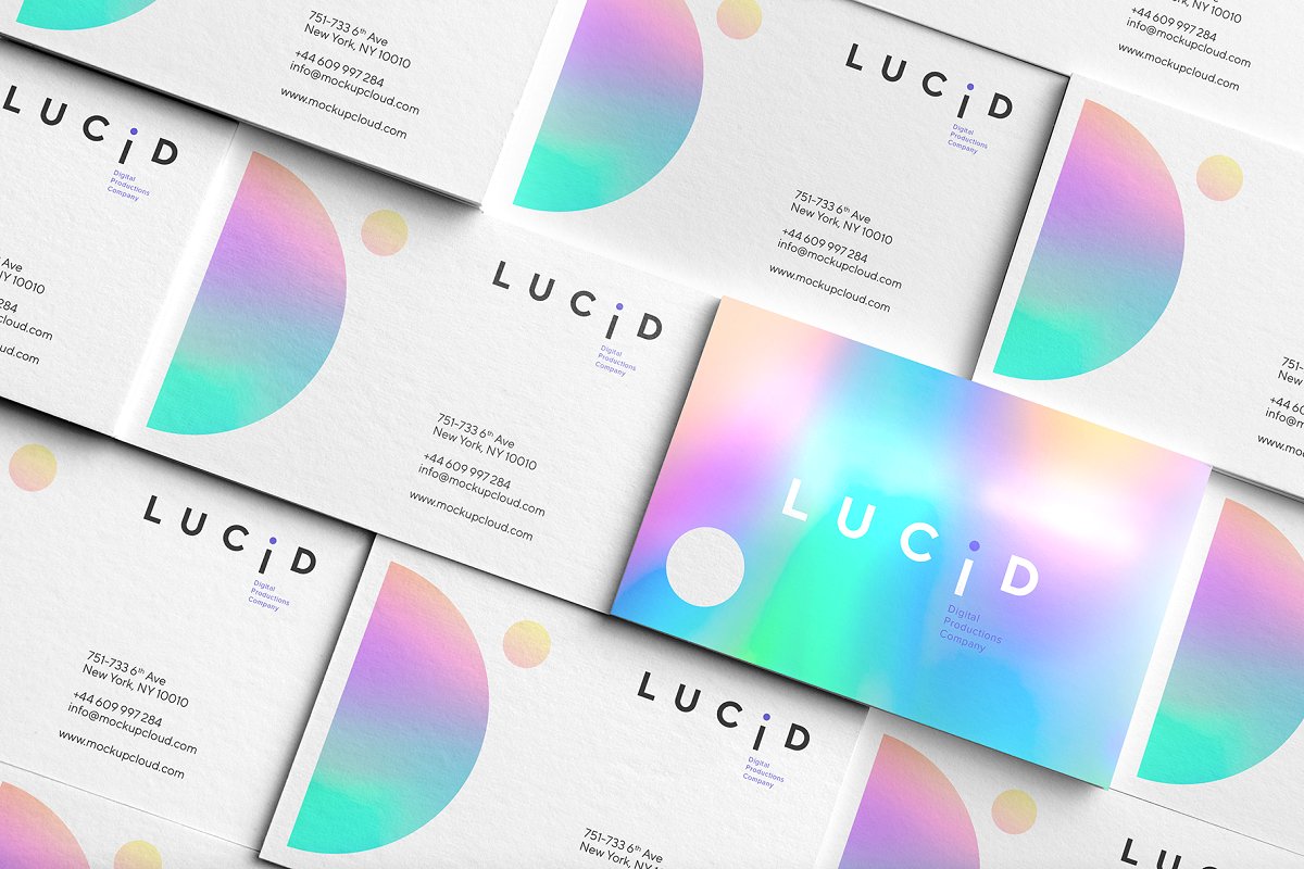 现代清新品牌VI标识设计办公文具展示效果图样机模板 Lucid Branding Mockup_img_2