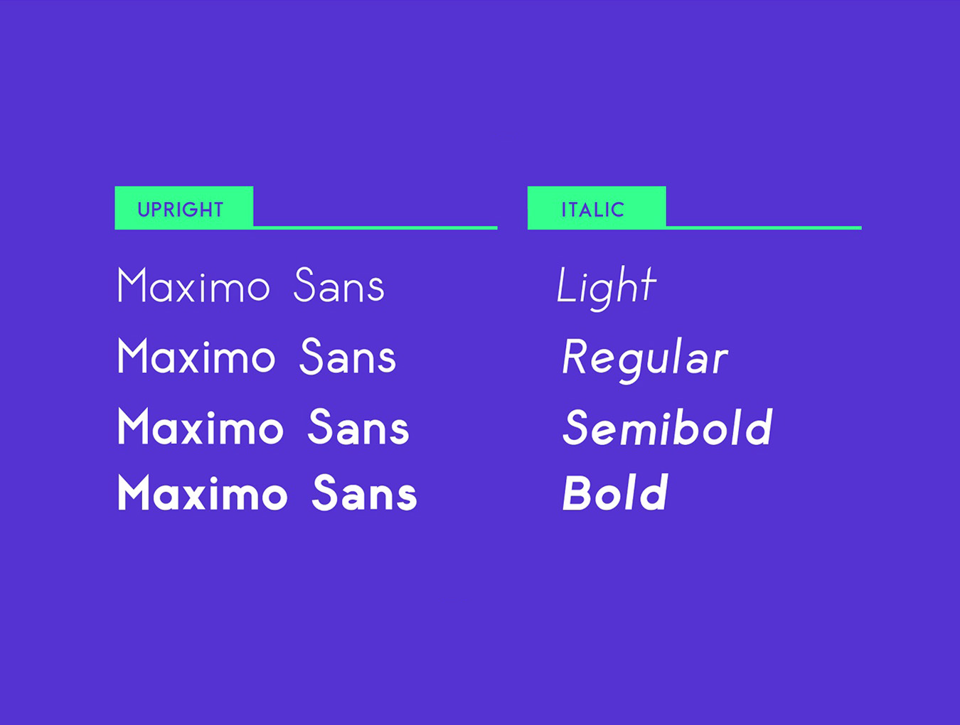 现代运动型几何风格无衬线英文字体下载 Maximus Sans Family_img_2