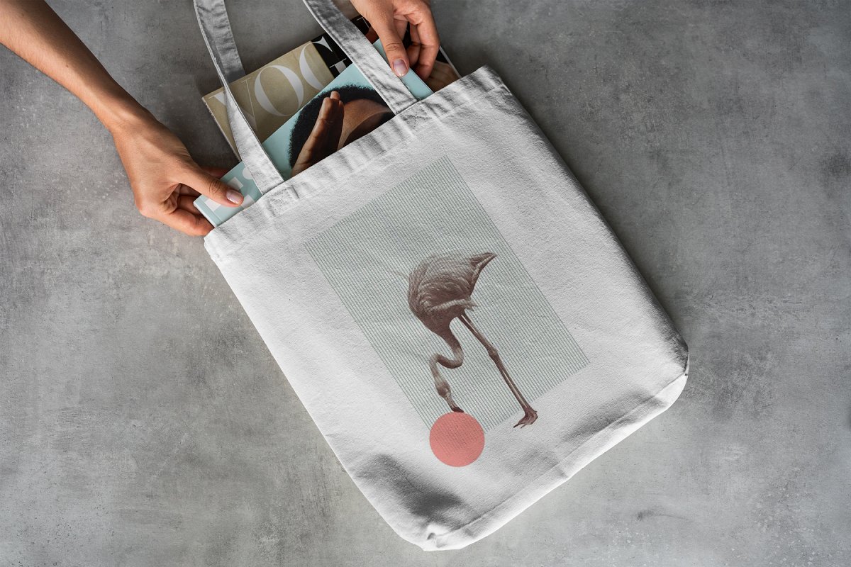 23款时尚生活方式手提帆布袋设计样机模板素材合集 Canvas Tote Bag Mockup Lifestyle_img_2