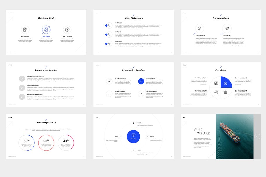 功能强大公司介绍/项目计划书/业务报表幻灯片模板 KULA Powerpoint & Keynote Template_img_2