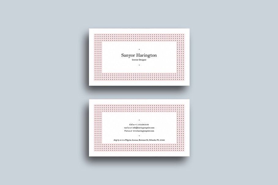 30款高质量商务名片设计展示效果图样机模板 30 Minimal Business Cards Bundle_img_2