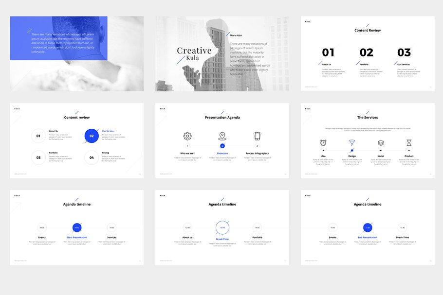 功能强大公司介绍/项目计划书/业务报表幻灯片模板 KULA Powerpoint & Keynote Template_img_2