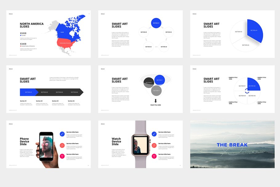 功能强大公司介绍/项目计划书/业务报表幻灯片模板 KULA Powerpoint & Keynote Template_img_2