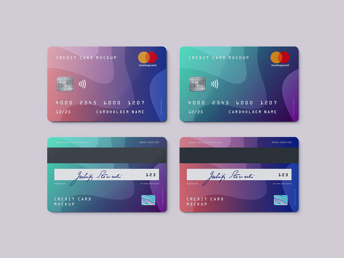 超逼真信用卡/会员卡设计展示效果图样机模板 Credit Card / Membership Card MockUp​​​​​​​​​​​​​​_img_2