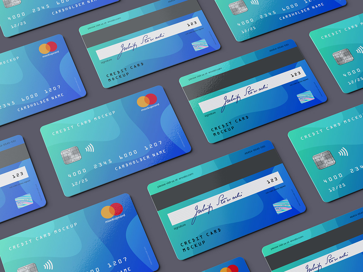 超逼真信用卡/会员卡设计展示效果图样机模板 Credit Card / Membership Card MockUp​​​​​​​​​​​​​​_img_2