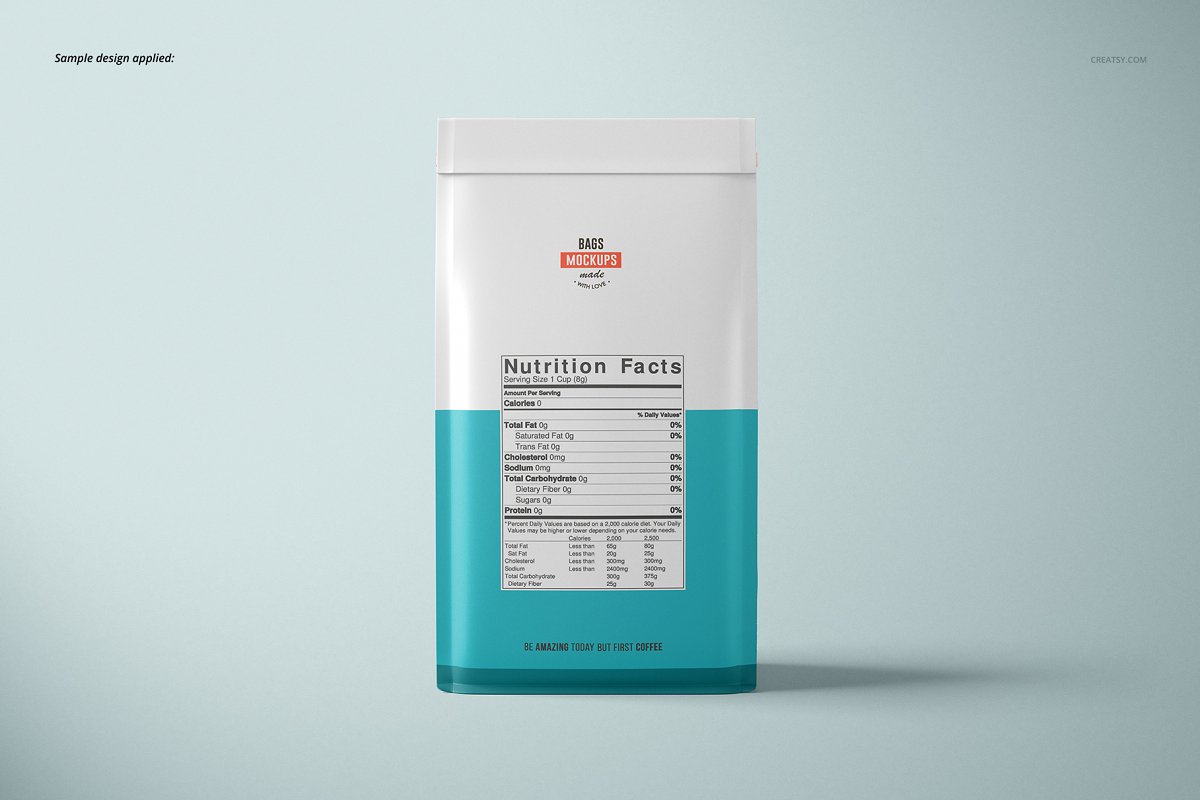 带纸杯咖啡豆纸包装袋设计展示图样机模板合集 Paper Coffee Bag Mockup Set_img_2