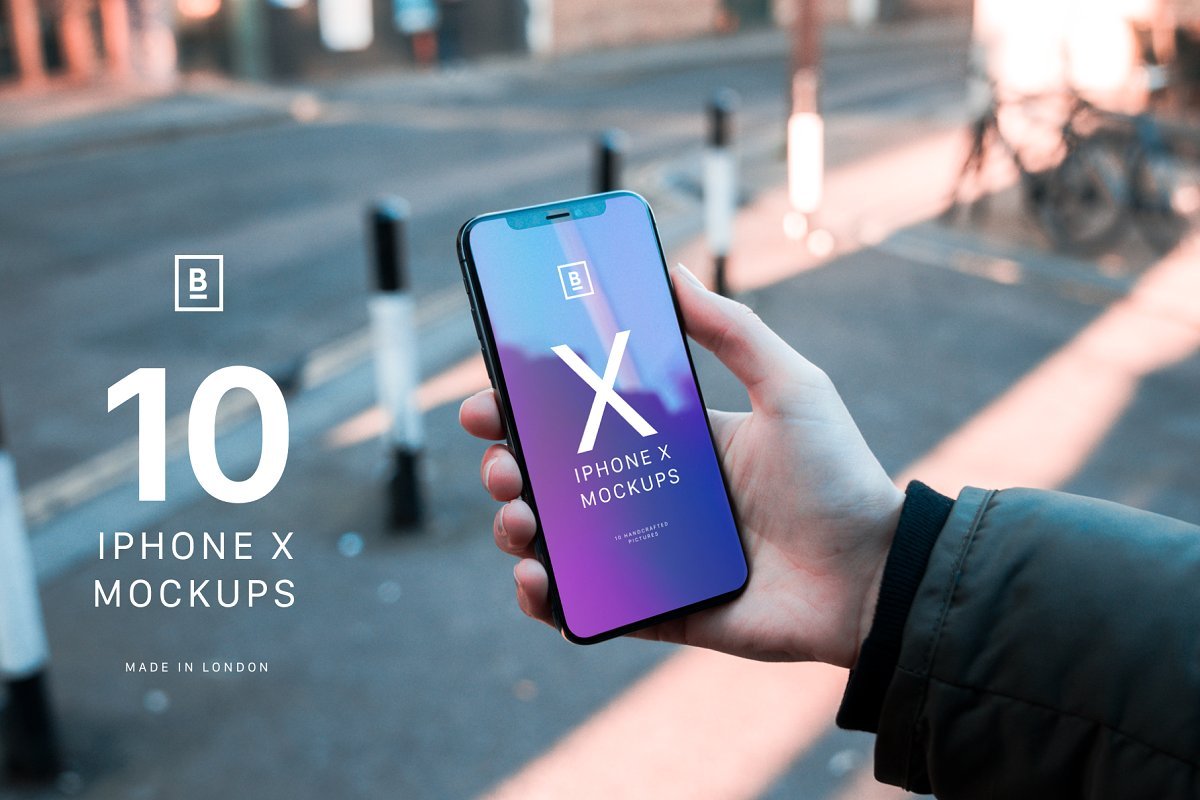 超巨量手持iPhone X/11/Xs Max手机UI设计预览效果图样机模板 MEGA PSD MOCKUP BUNDLE 40 IN 1_img_2