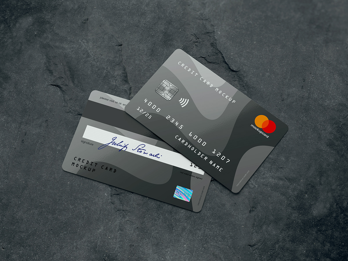 超逼真信用卡/会员卡设计展示效果图样机模板 Credit Card / Membership Card MockUp​​​​​​​​​​​​​​_img_2