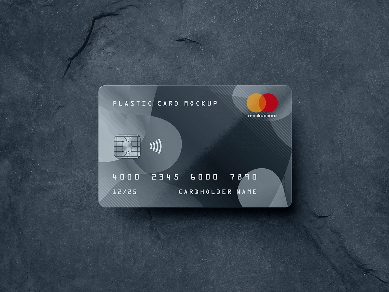 超逼真多角度银行卡/会员卡设计预览效果图样机模板 Plastic Card / Bank Card MockUp_img_2