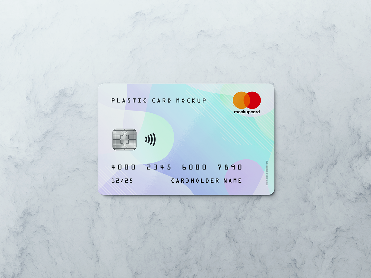 超逼真多角度银行卡/会员卡设计预览效果图样机模板 Plastic Card / Bank Card MockUp_img_2