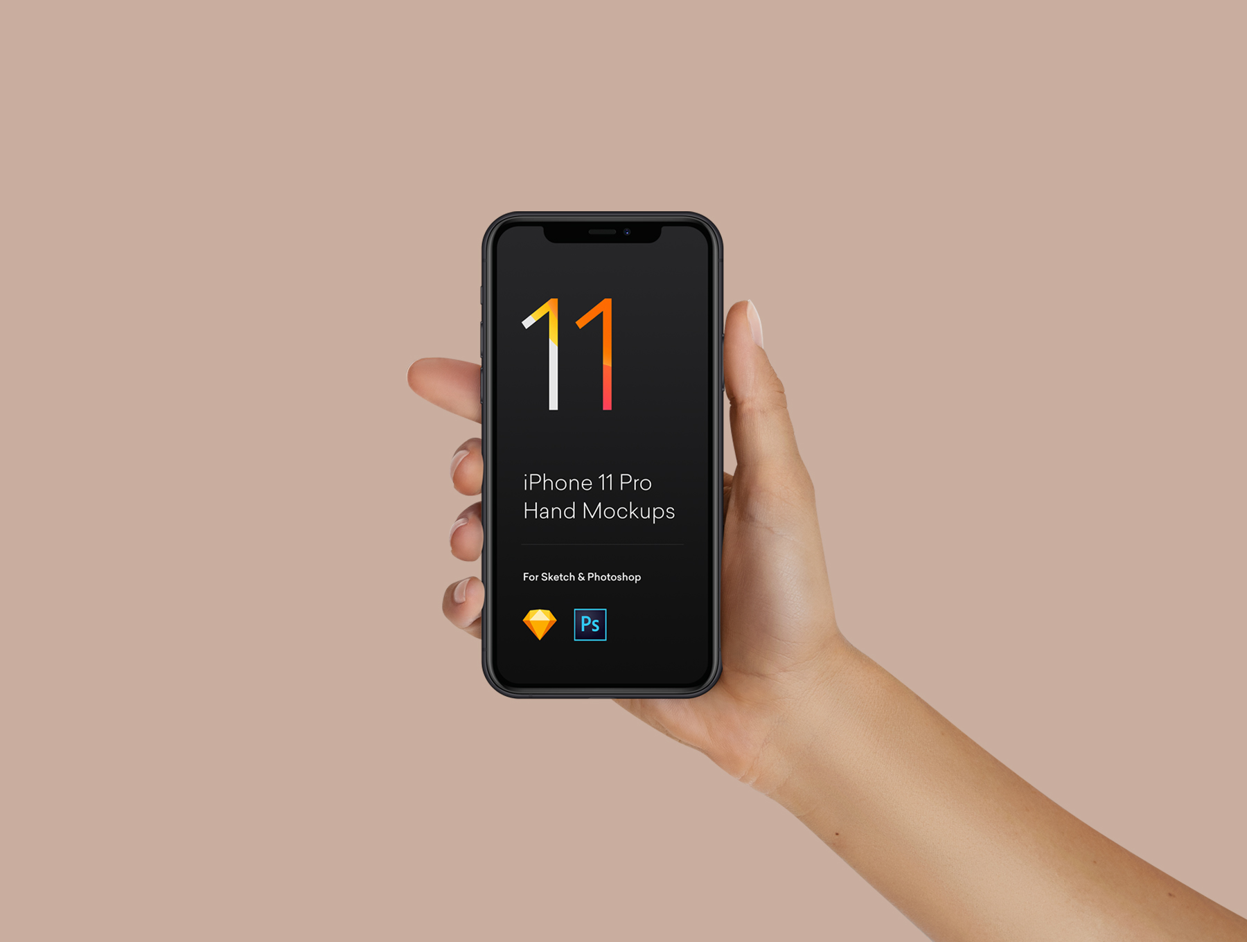 手持iPhone 11|S10|Pixel 4手机屏幕预览样机模板 Hand Mockups iPhone 11, S10, Pixel 4_img_2