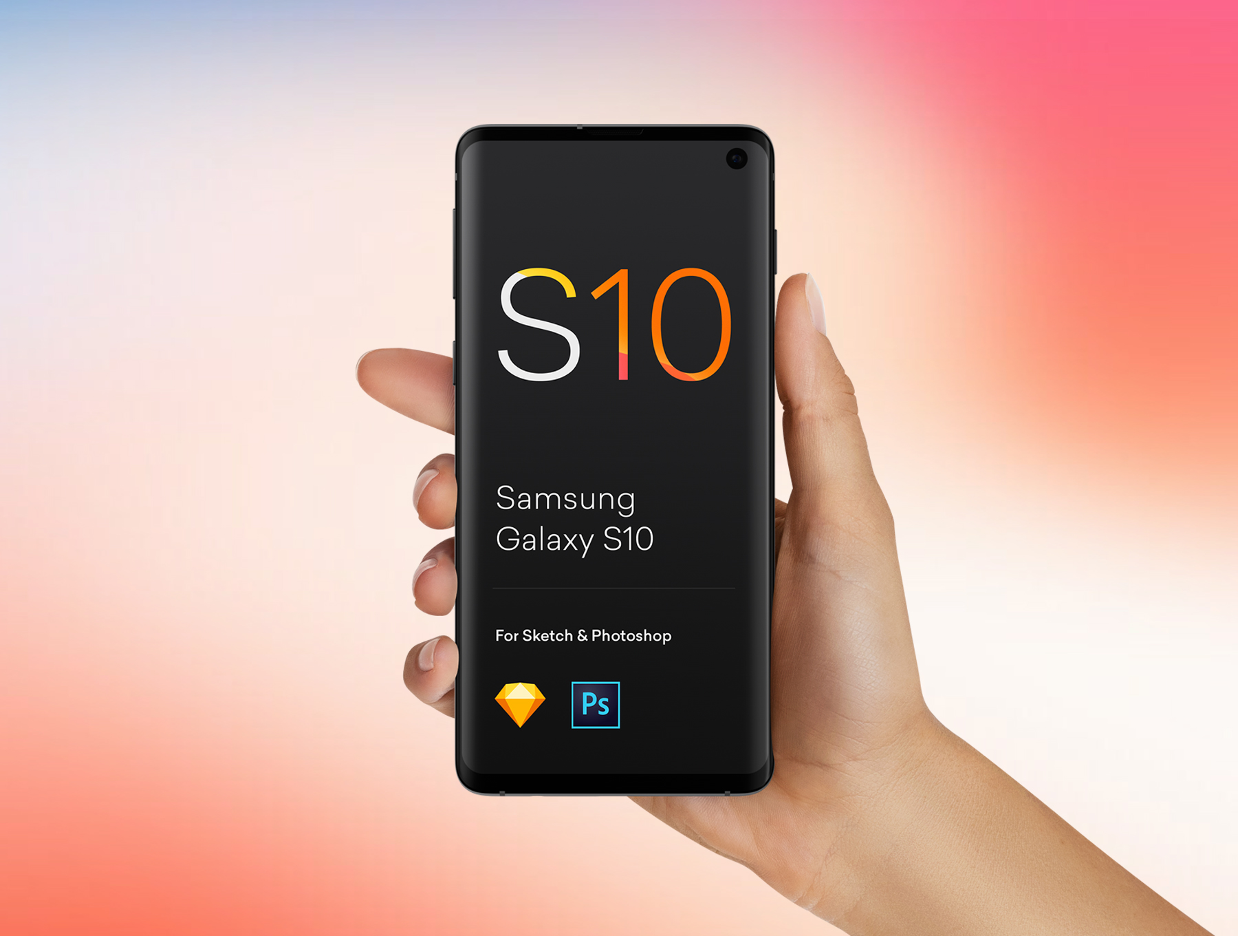 手持iPhone 11|S10|Pixel 4手机屏幕预览样机模板 Hand Mockups iPhone 11, S10, Pixel 4_img_2