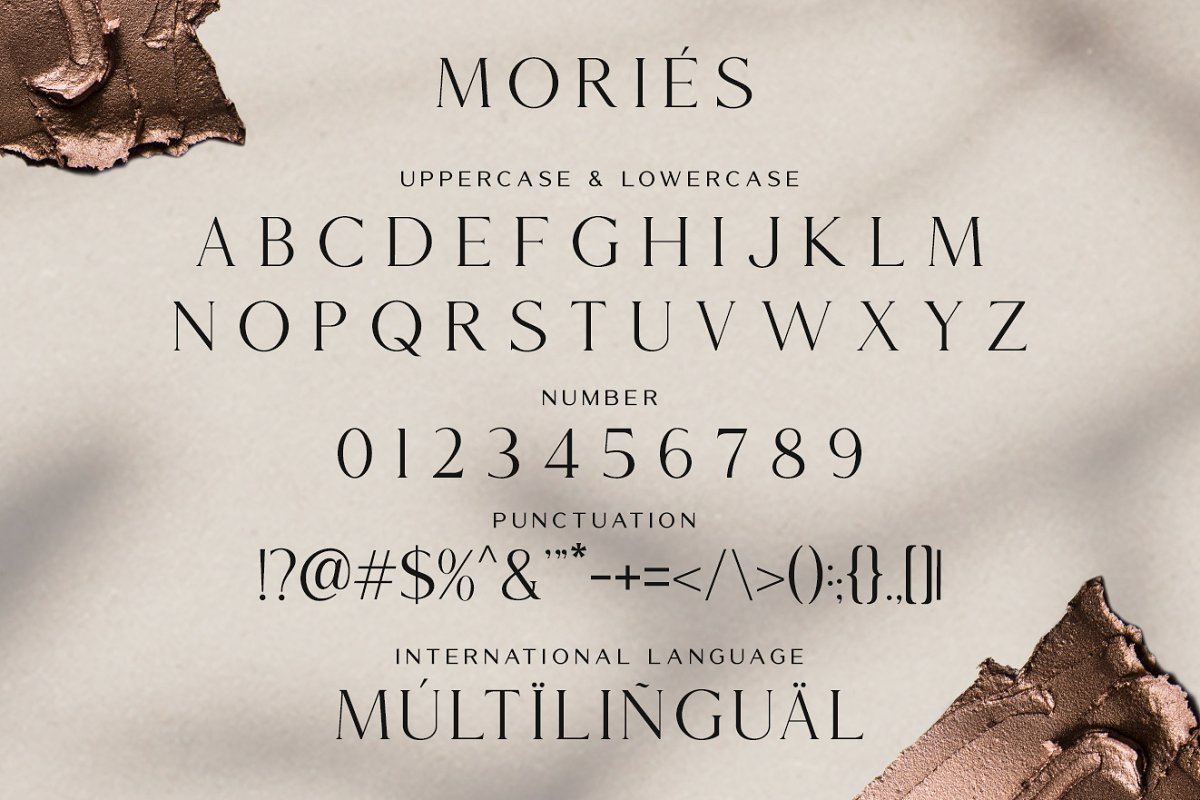 优雅无衬线粗体英文字体下载 Mories Luxerie - Elegant Font Duo_img_2