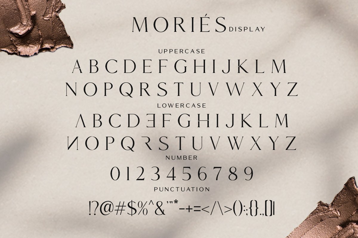 优雅无衬线粗体英文字体下载 Mories Luxerie - Elegant Font Duo_img_2