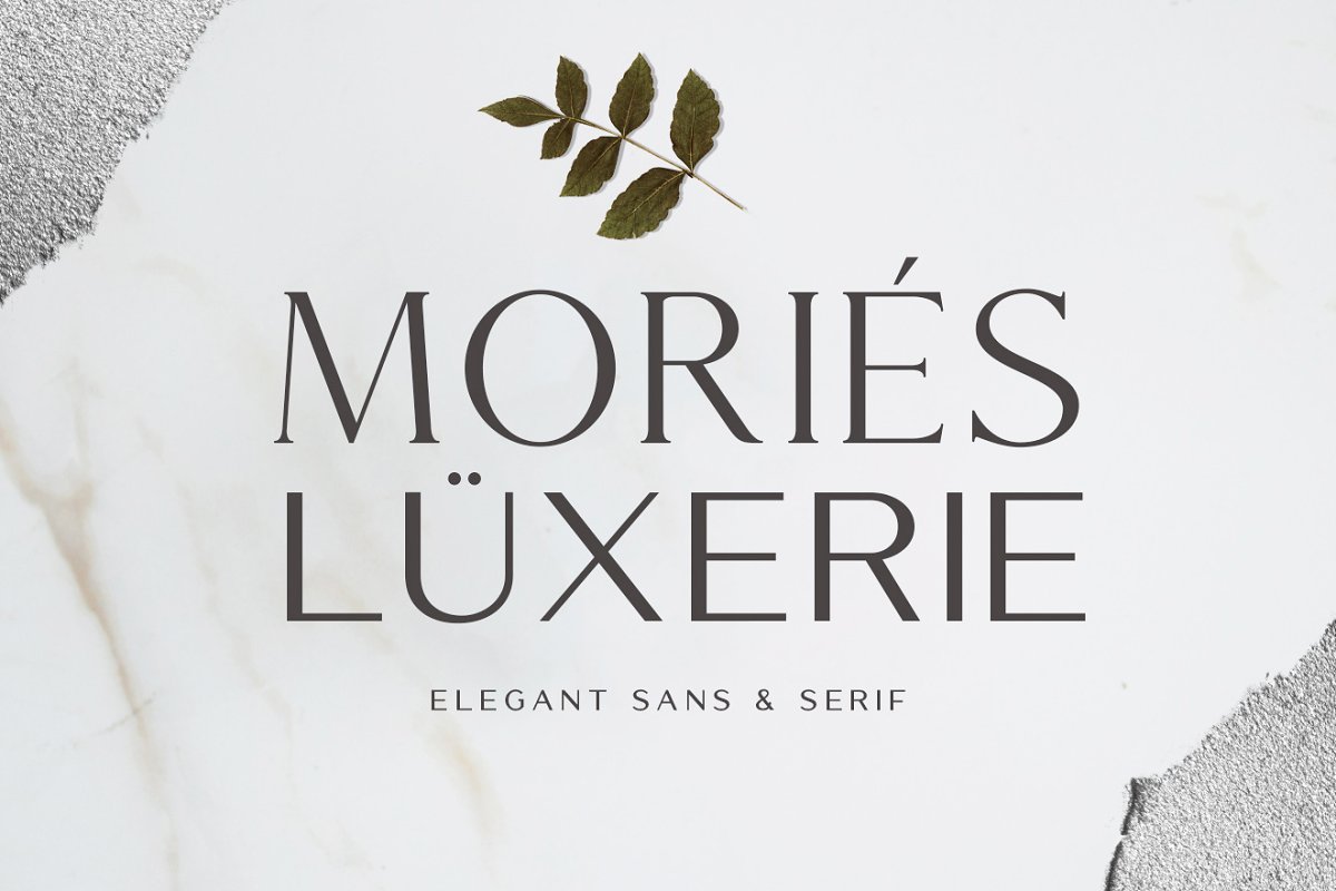 优雅无衬线粗体英文字体下载 Mories Luxerie - Elegant Font Duo_img_2