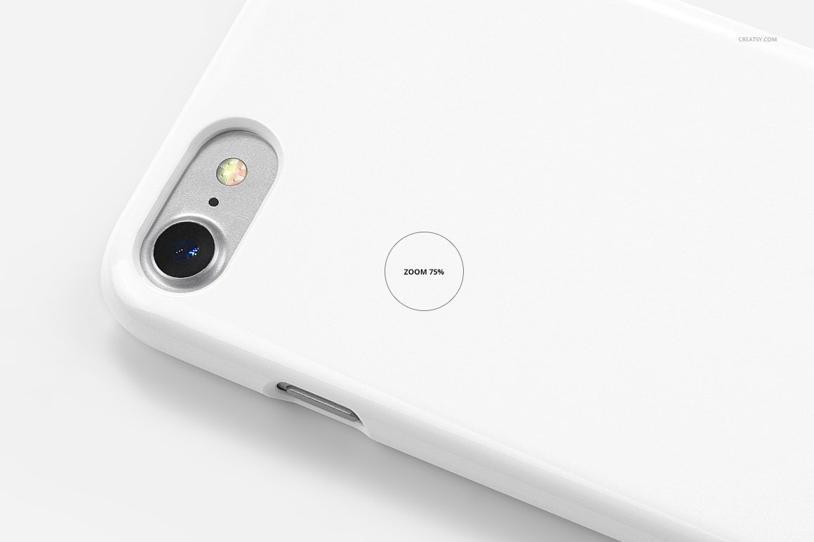 高分辨率iPhone 7透明塑料手机壳设计展示样机模板 iPhone 7 Plastic Case Mockup Set_img_2