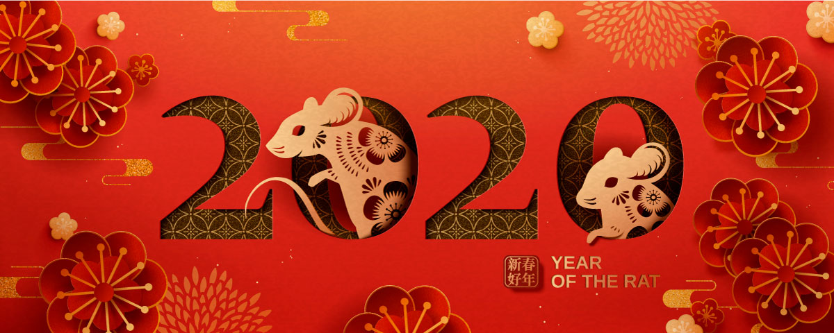 2020鼠年春节中国新年平面设计矢量图案素材包 2020 Chinese New Year Graphic Design VectorPack_img_1