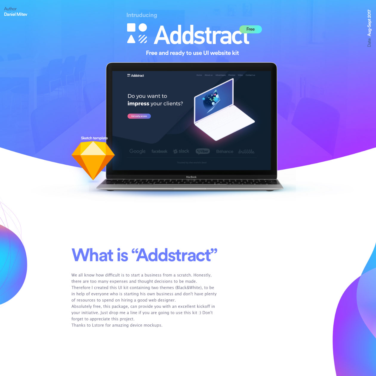 高品质企业官网网页板式设计UI工具包 Addstract Ui Kit_img_1