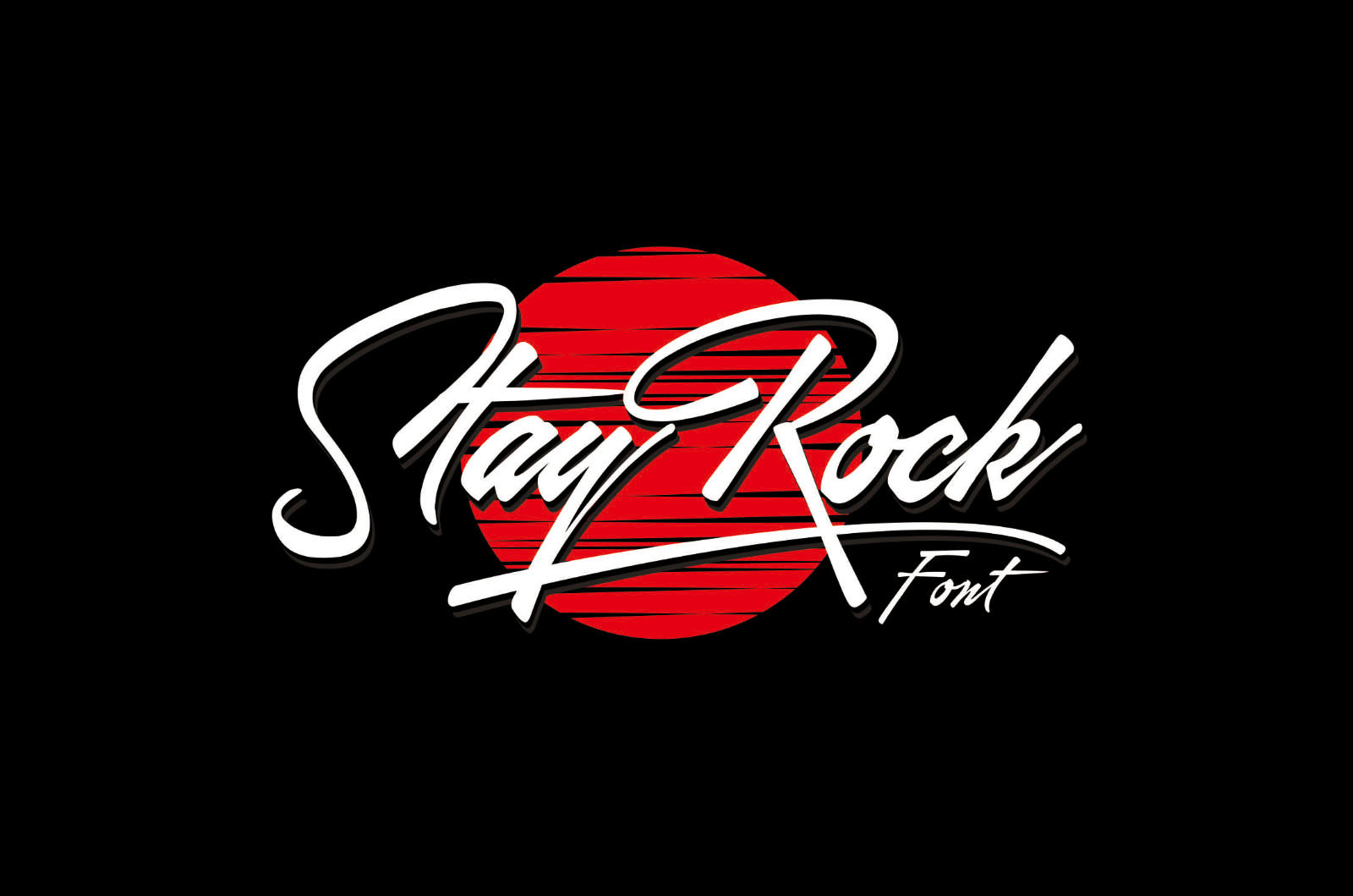 飘逸手写/书法签名斜体英文字体 StayRock Script Font_img_1