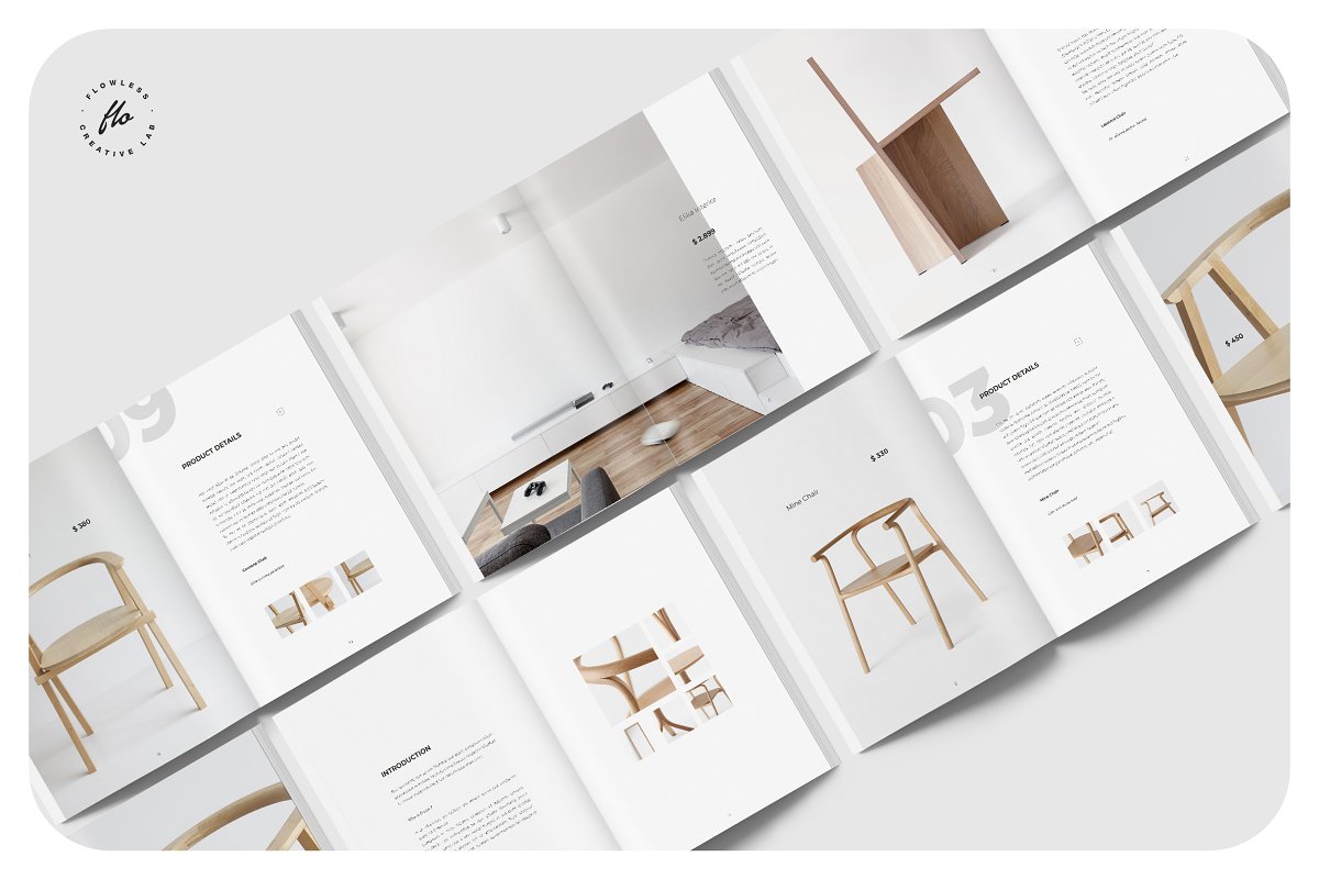 木质家具产品宣传册设计Indesign画册模板 DECASO Interior & Furniture Catalog_img_1