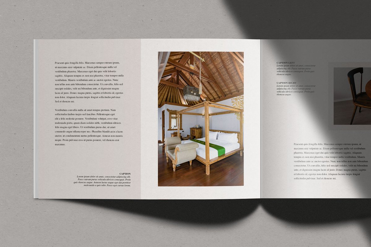 建筑设计作品排版画册设计素材Indesign模板 Ubud - Architecture Brochure_img_1