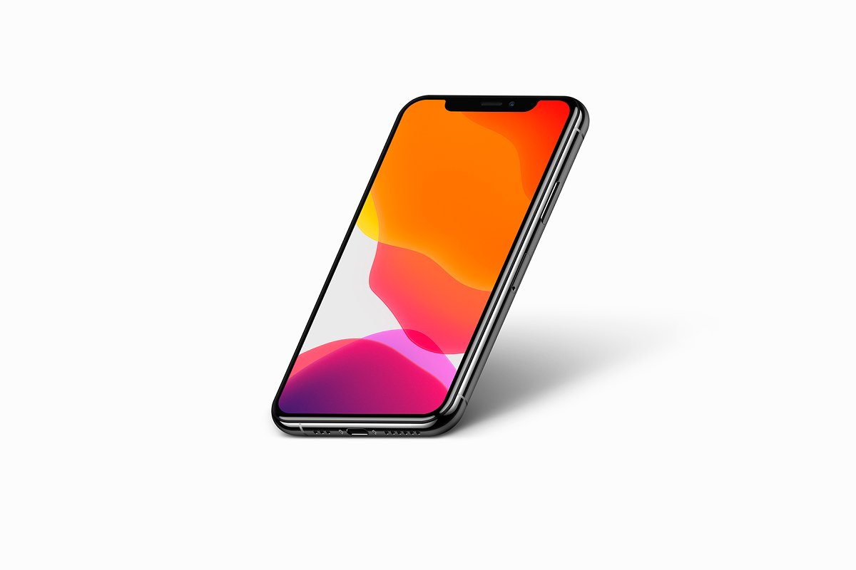 高品质iPhone 11 Pro苹果智能手机UI设计屏幕展示样机 Phone 11 Pro - 20 Mockups Scenes_img_1