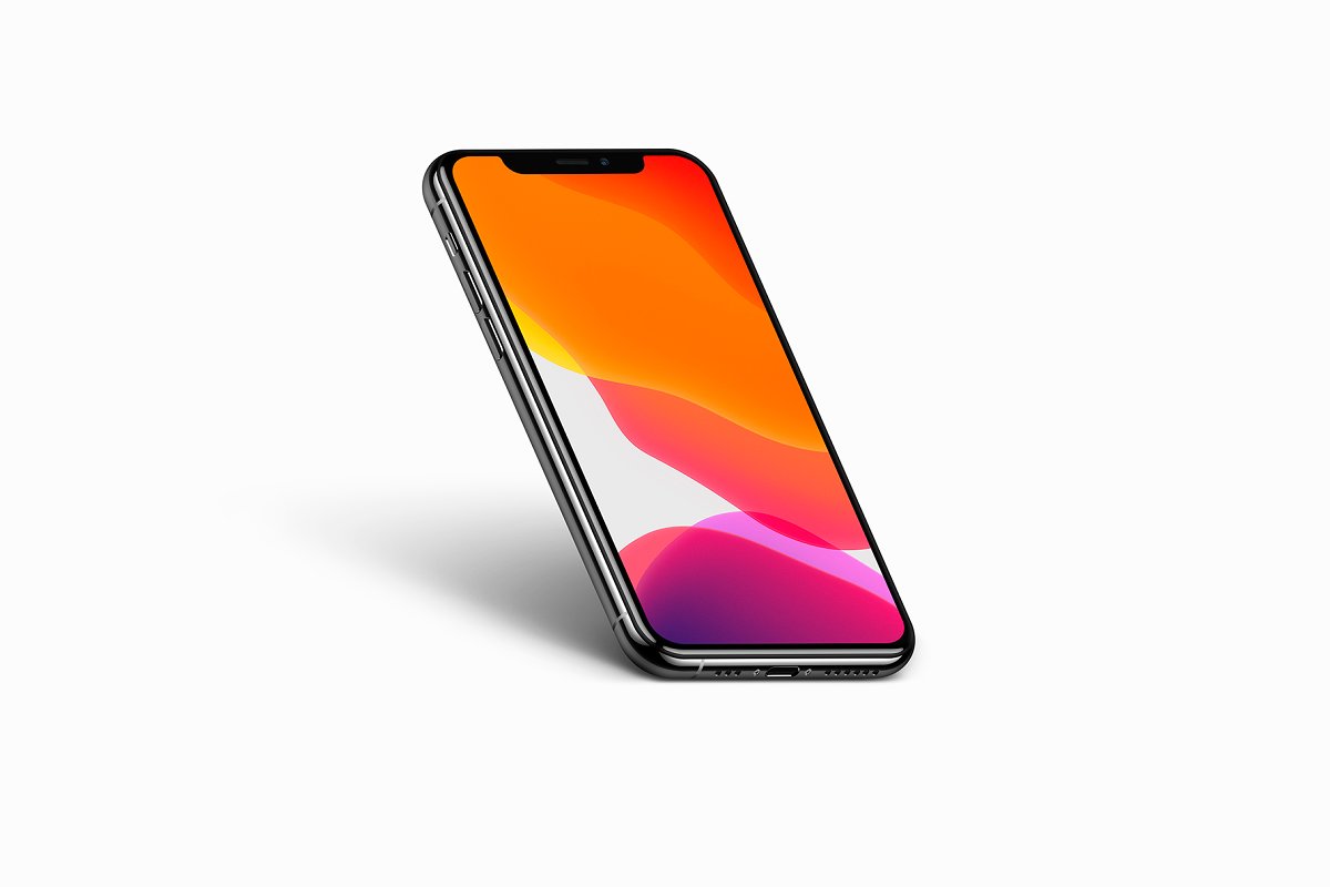 高品质iPhone 11 Pro苹果智能手机UI设计屏幕展示样机 Phone 11 Pro - 20 Mockups Scenes_img_1