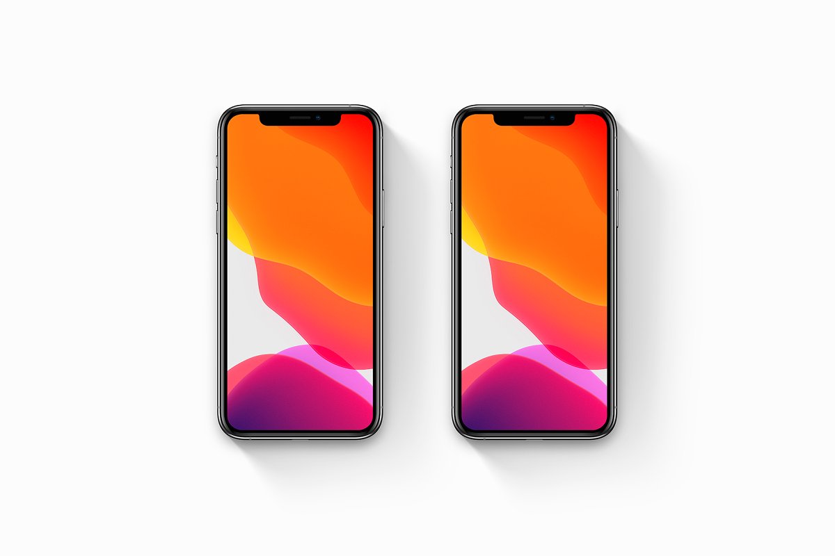 高品质iPhone 11 Pro苹果智能手机UI设计屏幕展示样机 Phone 11 Pro - 20 Mockups Scenes_img_1