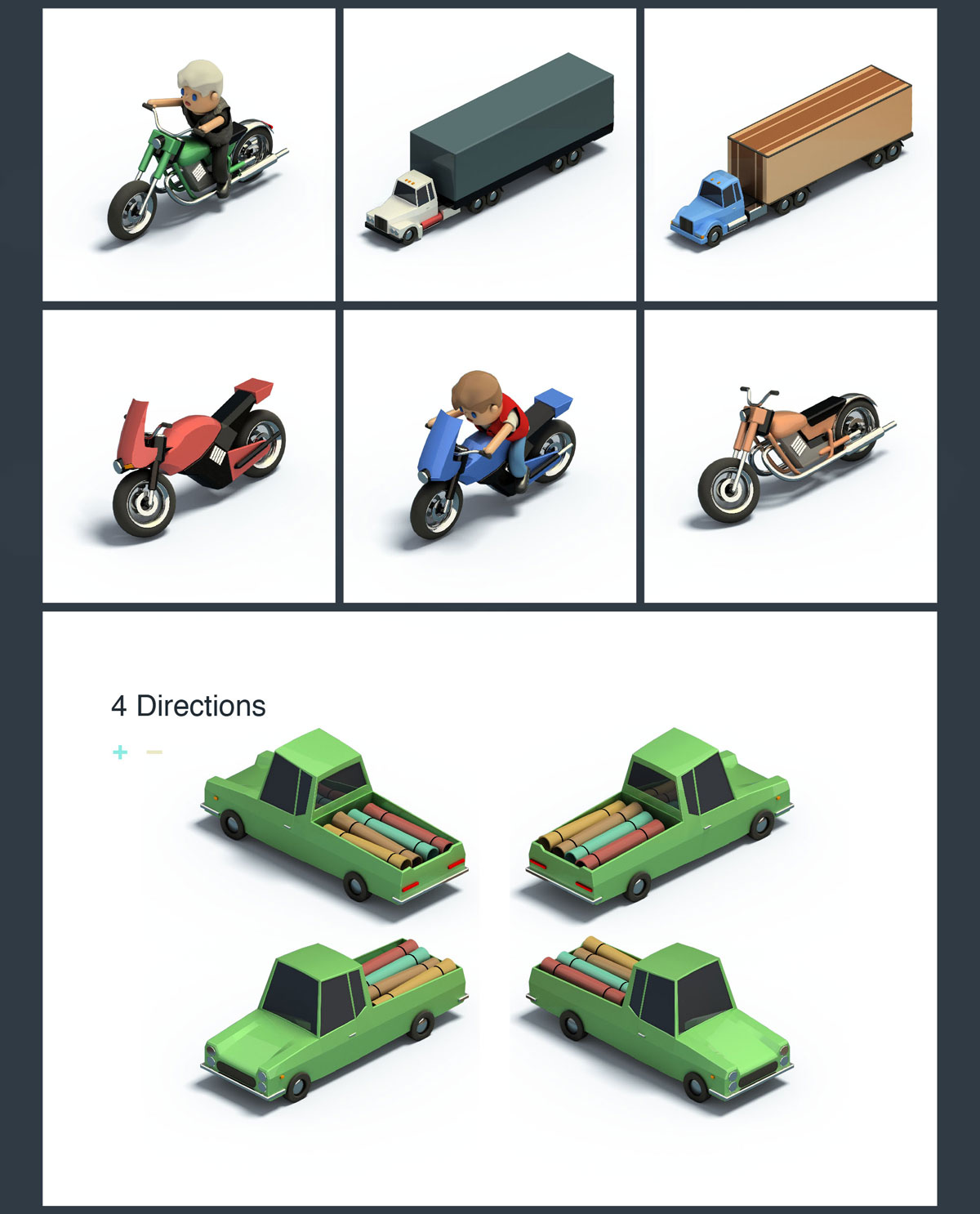 等距3D地图生成器游戏动画PNG立体元素图标 Mapita Isometric 3D Map Builder_img_1