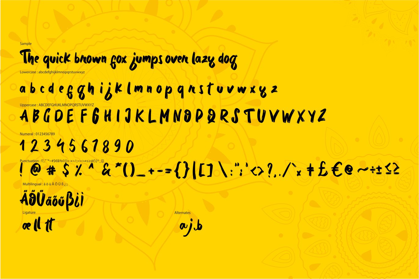 具有手写书法风格的特征脚本英文字体 Bedmifo | Characteristics Script Font_img_1