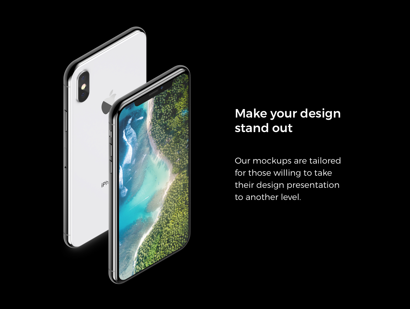 24个高分辨率UI设计等距iPhone X展示样机 24 Isometric iPhone X_img_1