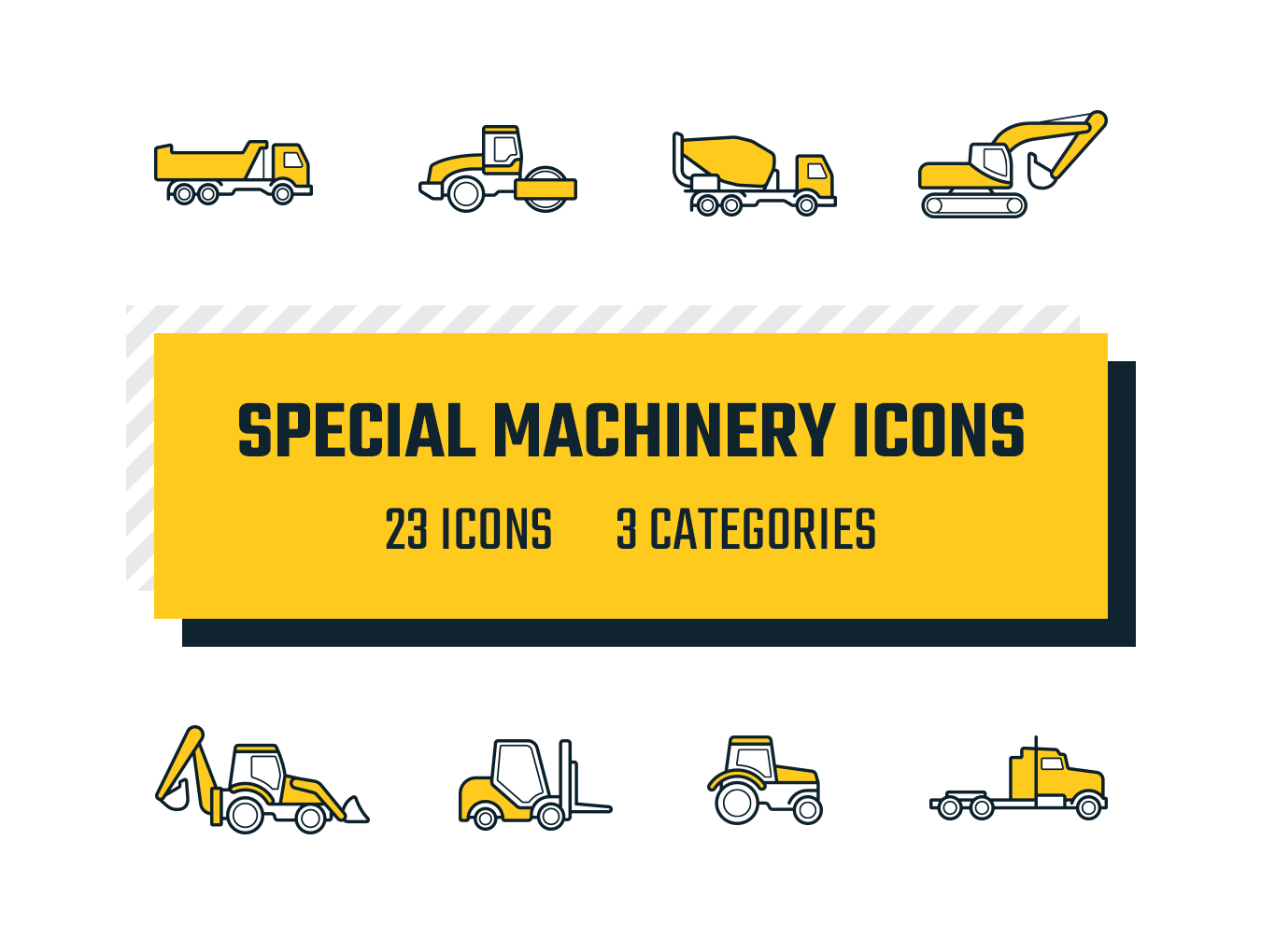 专用特种机械矢量图标集 Special Machinery Icons_img_1